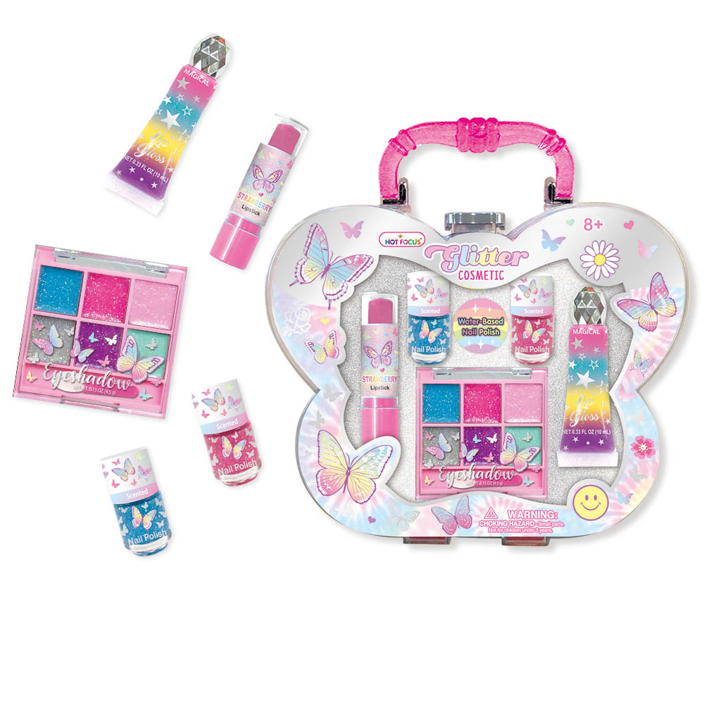 Hot Focus - Glitter Cosmetic Set Butterfly