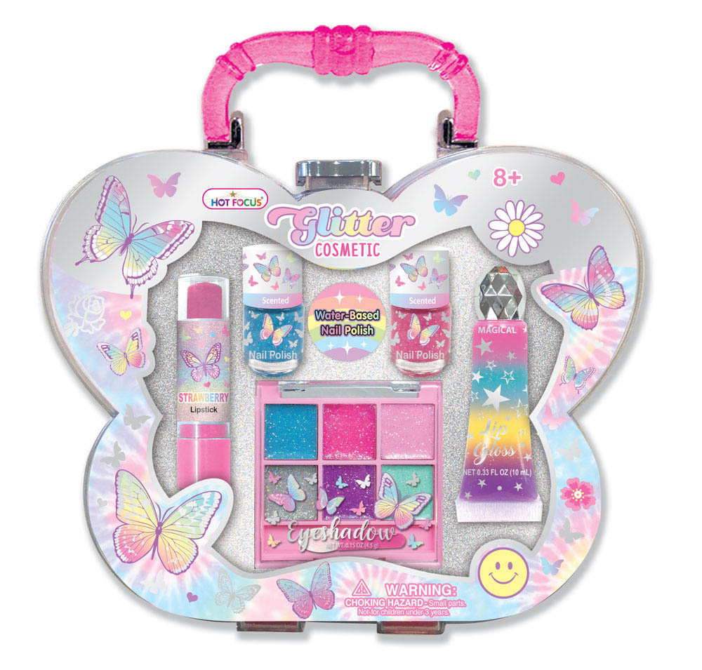 Hot Focus - Glitter Cosmetic Set Butterfly