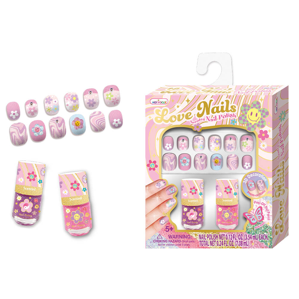 Hot Focus - Love Nails And Scented Nail Polish Set