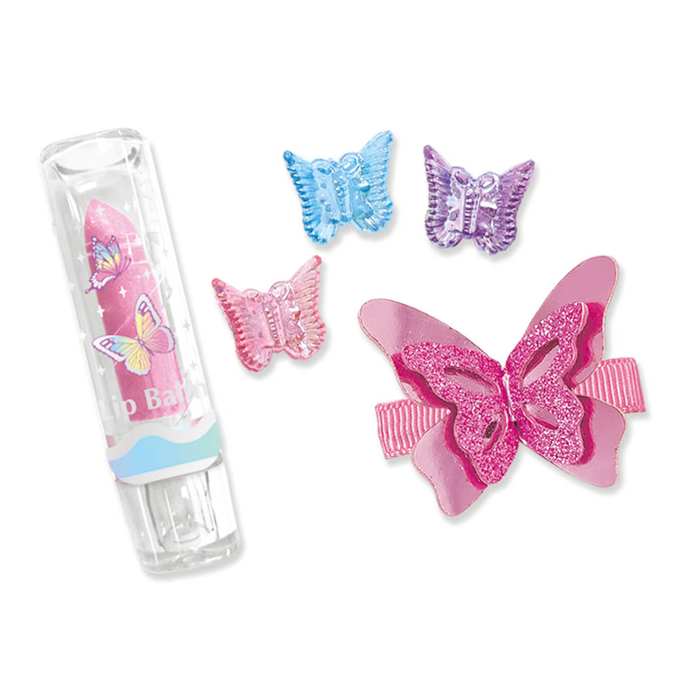 Hot Focus - Trendz Tie Dye Butterfly Girls Fashion Hair Accessories Clips