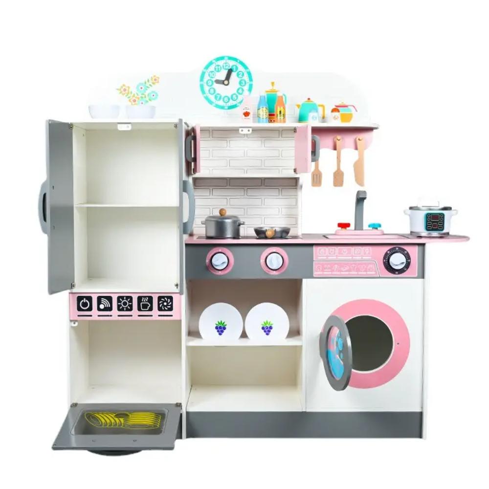 Little Angel - Kids Kitchen Wooden Playing Toy Set