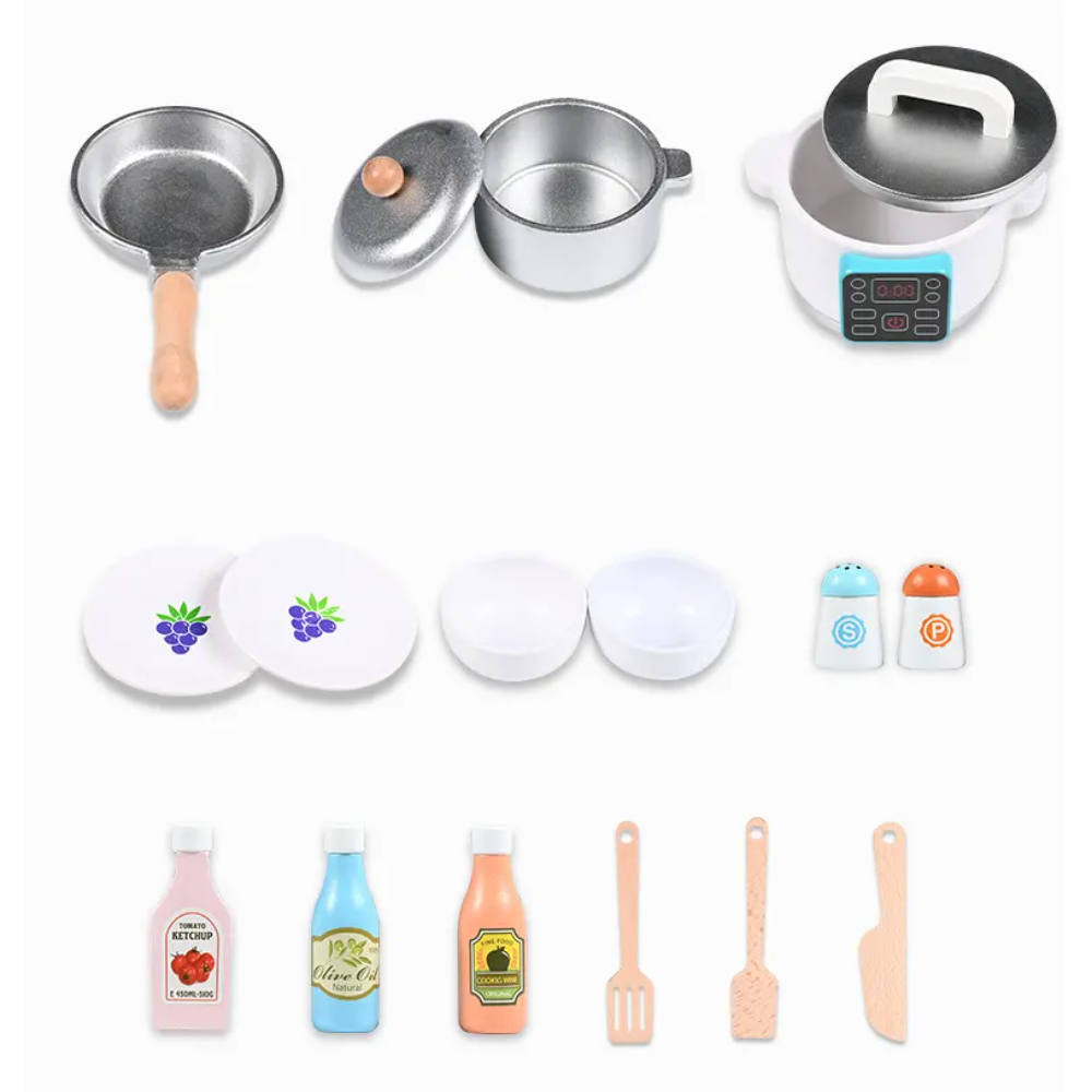 Little Angel - Kids Kitchen Wooden Playing Toy Set