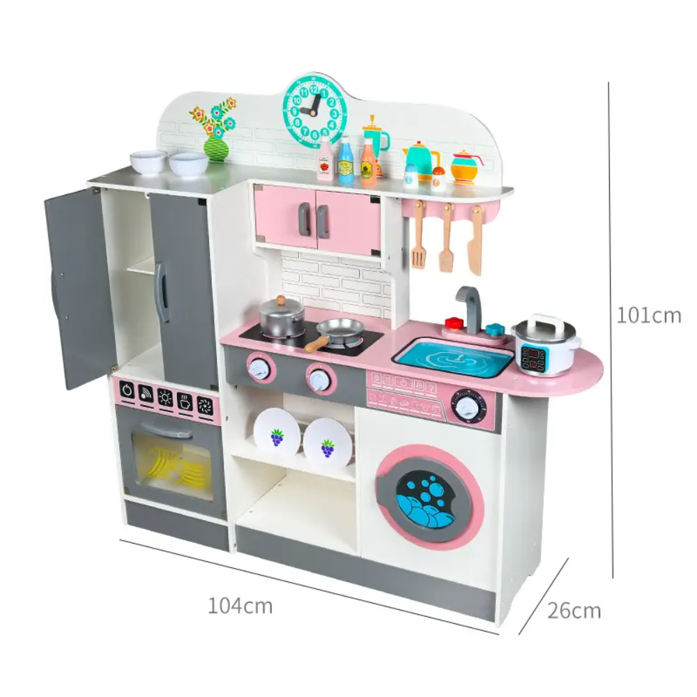 Little Angel - Kids Kitchen Wooden Playing Toy Set