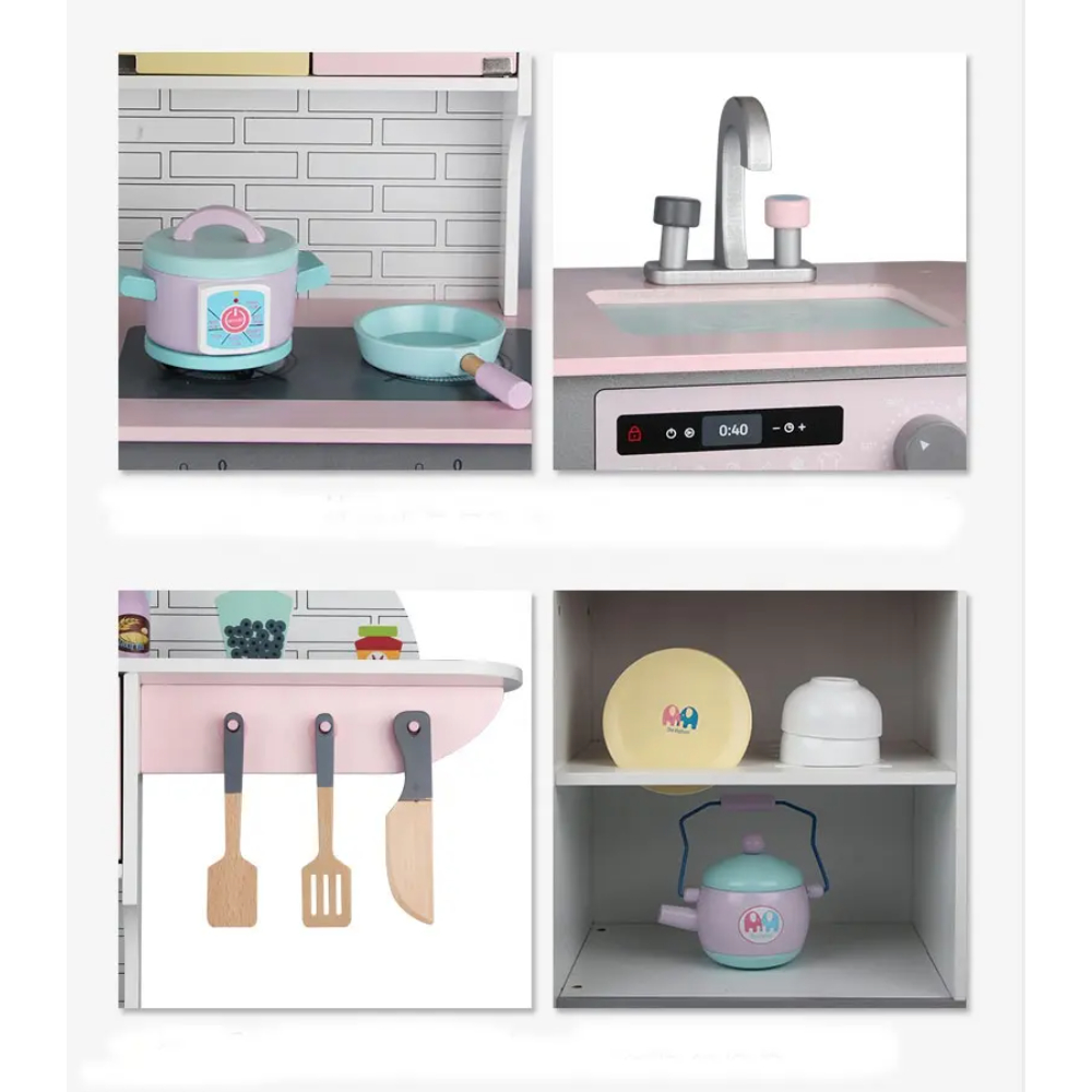 Little Angel - Kids Kitchen Wooden Toy Set