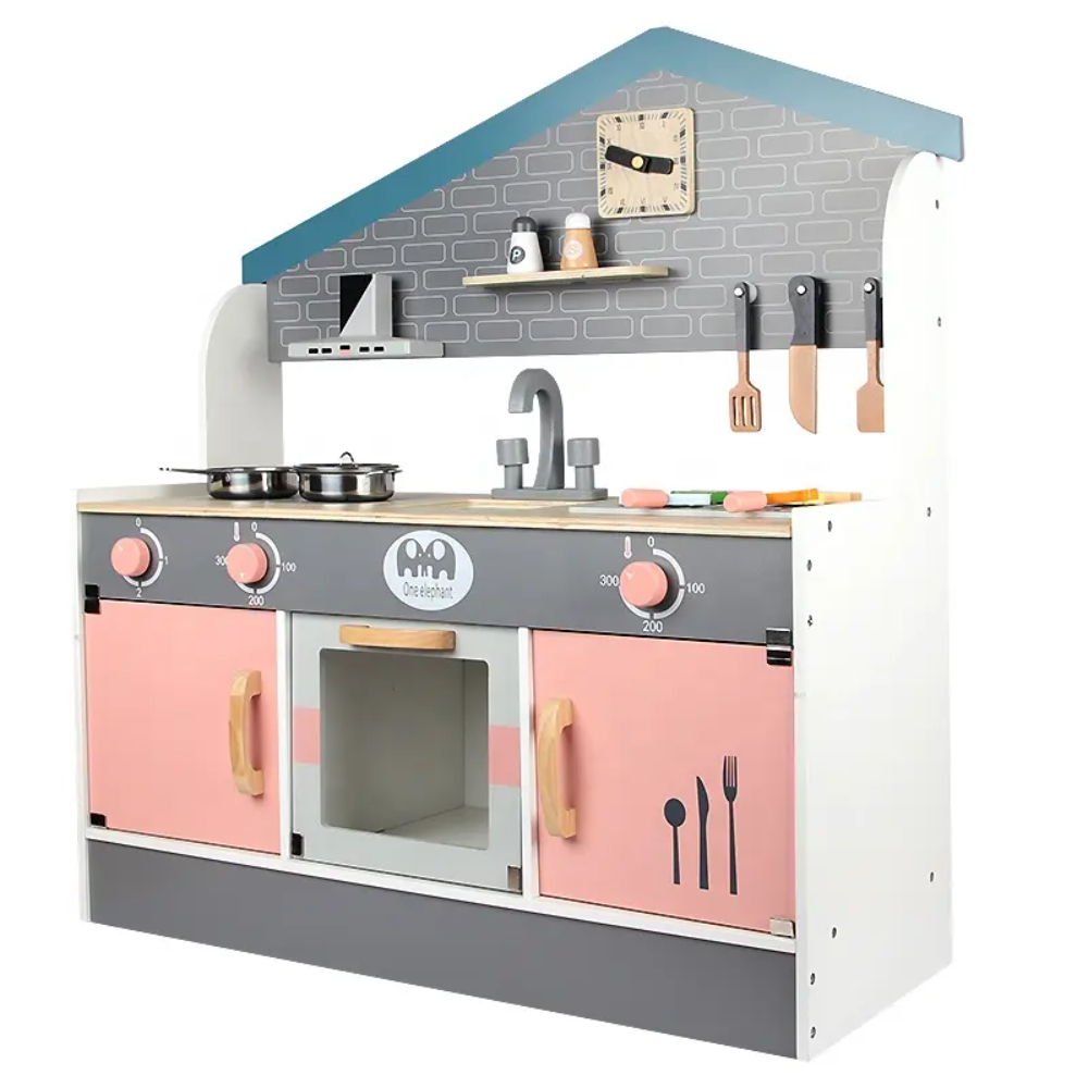Little Angel - Kids Play Kitchen Wooden Toy Set