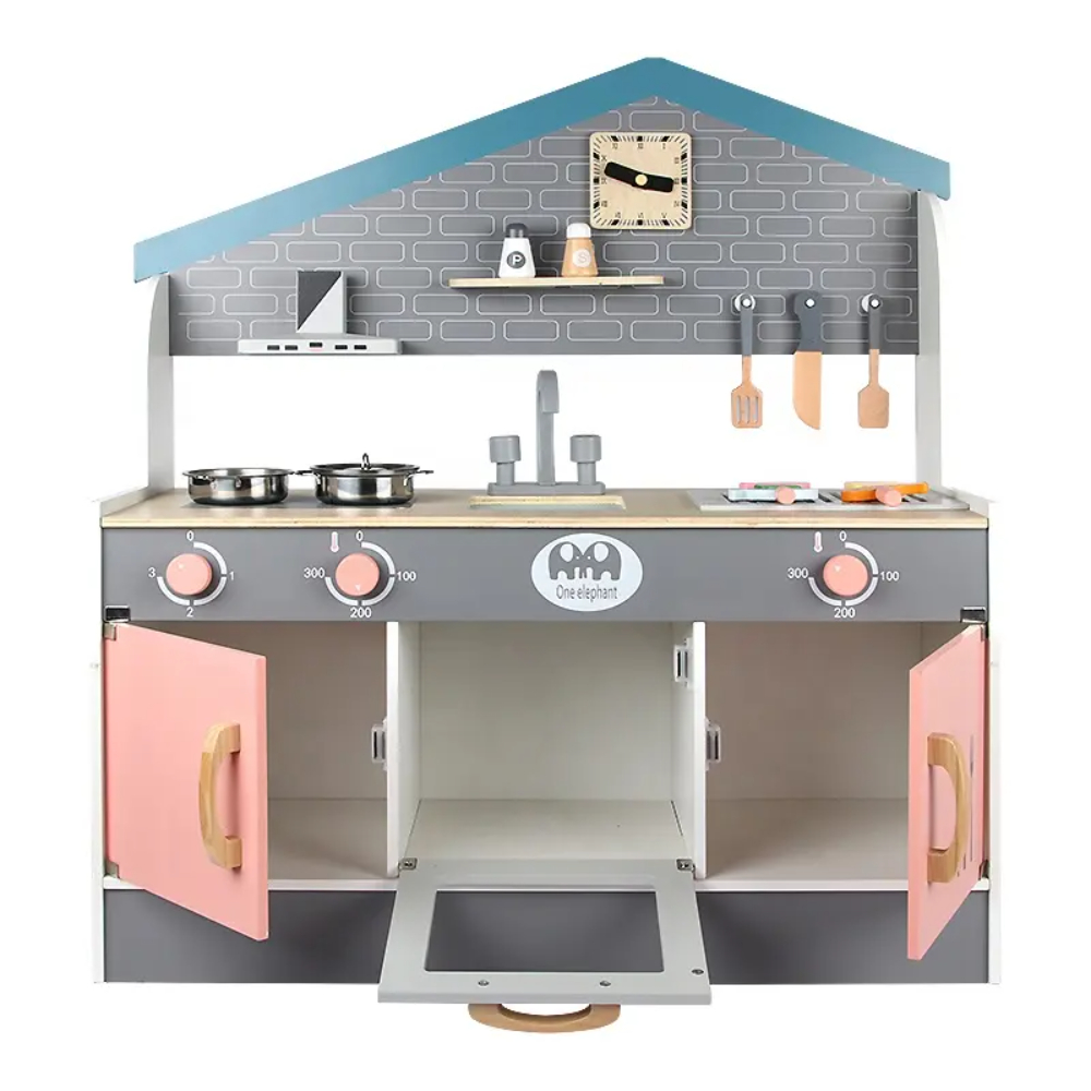 Little Angel - Kids Play Kitchen Wooden Toy Set
