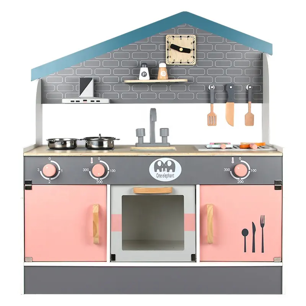 Little Angel - Kids Play Kitchen Wooden Toy Set