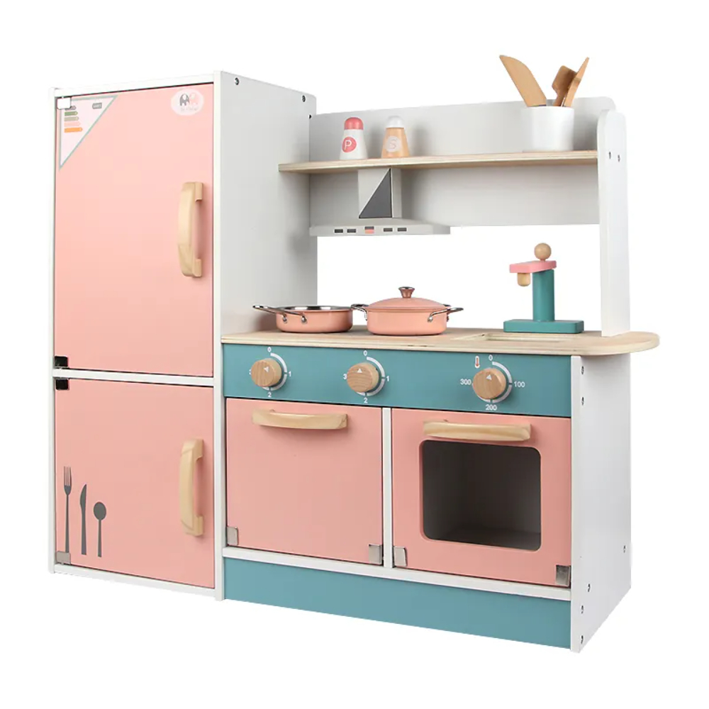 Little Angel - Kids Wooden Kitchen Toy Set Vintage