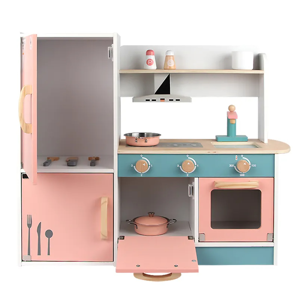 Little Angel - Kids Wooden Kitchen Toy Set Vintage