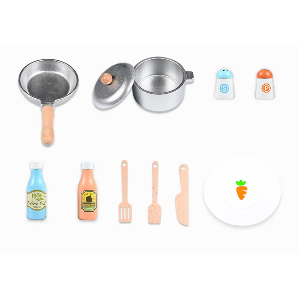 Little Angel - Wooden Kids Cooking Toy Play Set