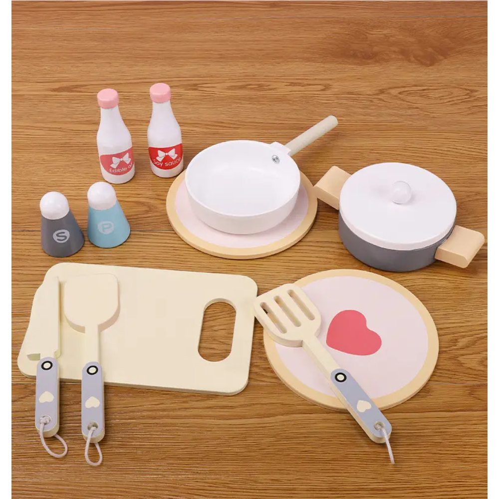Little Angel - Wooden Kids Kitchen Play Toy Set