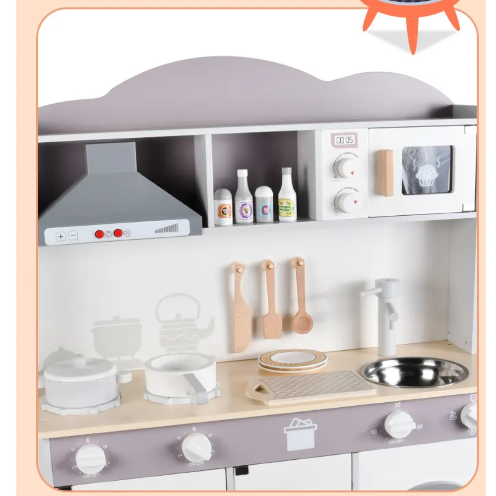 Little Angel - Wooden Kids Kitchen Toy Playing Set