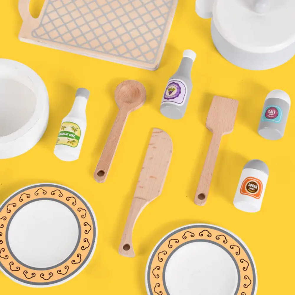 Little Angel - Wooden Kids Kitchen Toy Playing Set