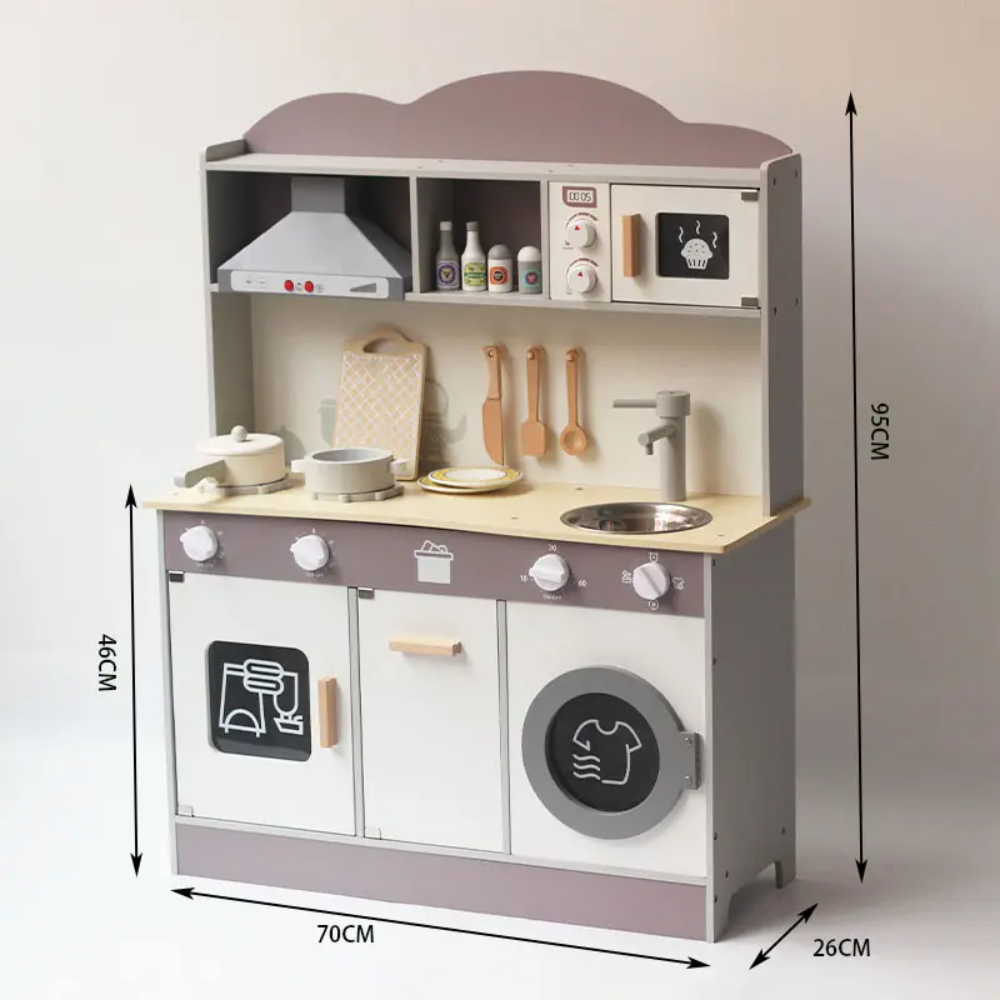 Little Angel - Wooden Kids Kitchen Toy Playing Set