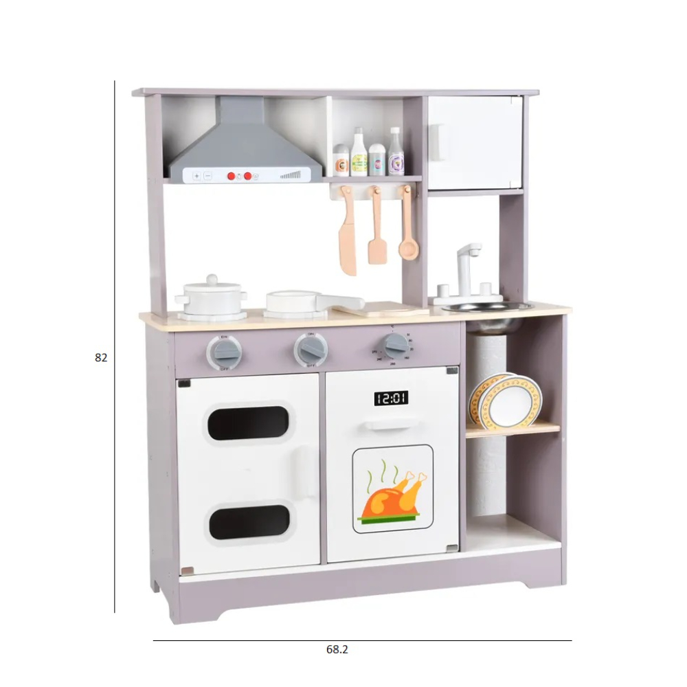 Little Angel - Wooden Kitchen Kids Play Toy Set
