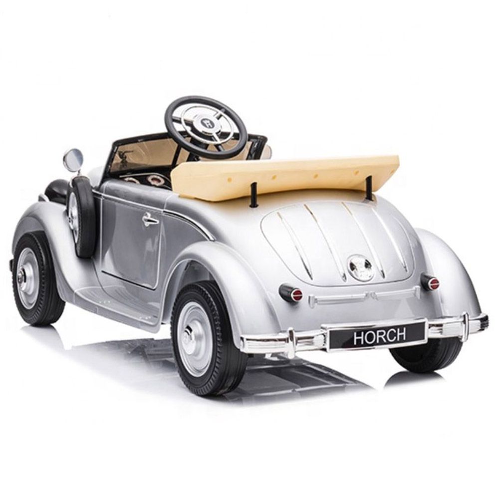 Megastar - Ride on Licensed Audi Horch 12V Electric Car W/Back Seat - Silver