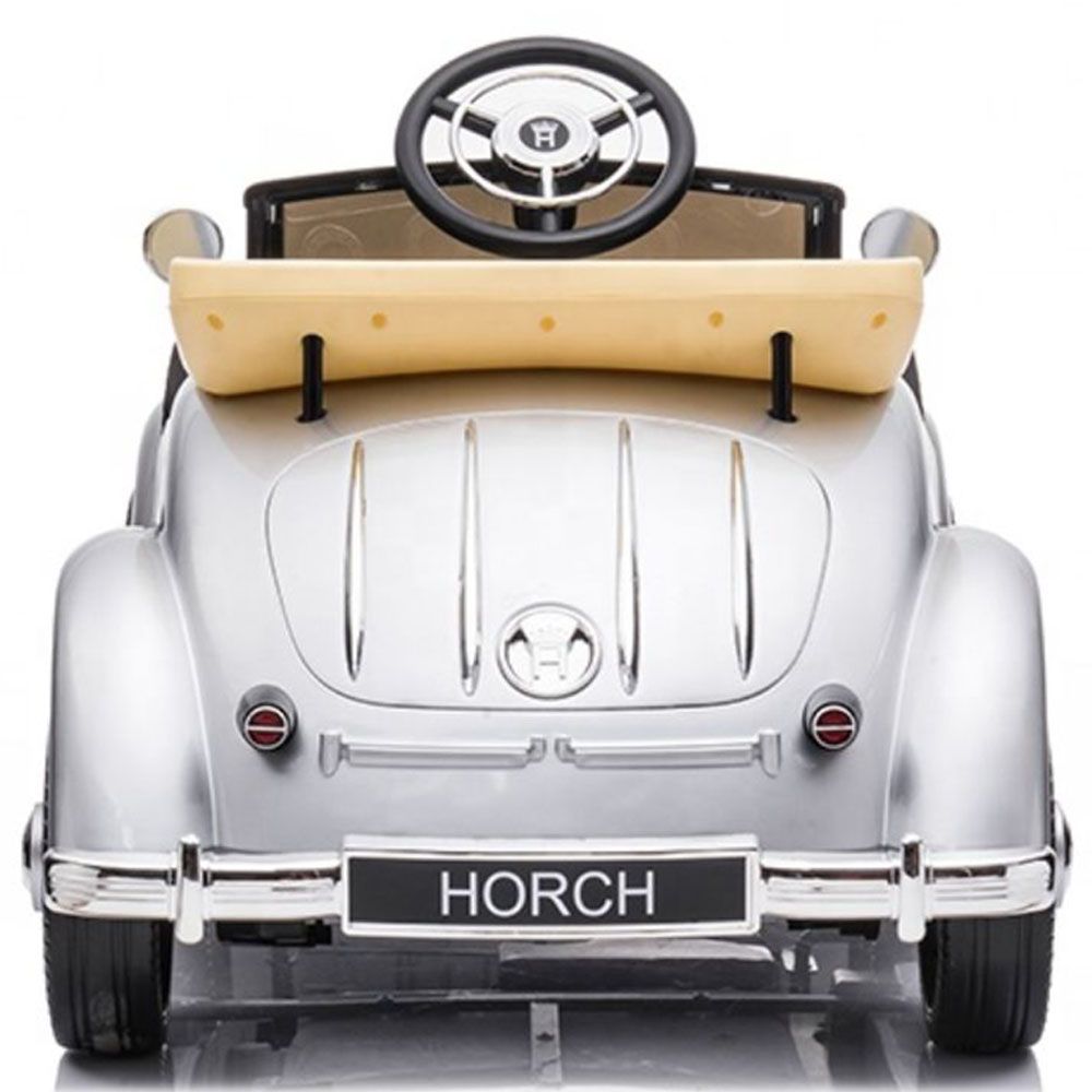 Megastar - Ride on Licensed Audi Horch 12V Electric Car W/Back Seat - Silver