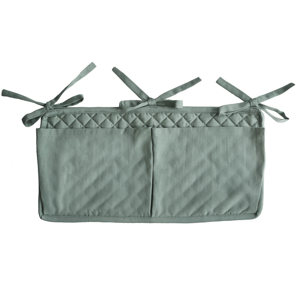 Mushie - Crib Pocket Roman Green