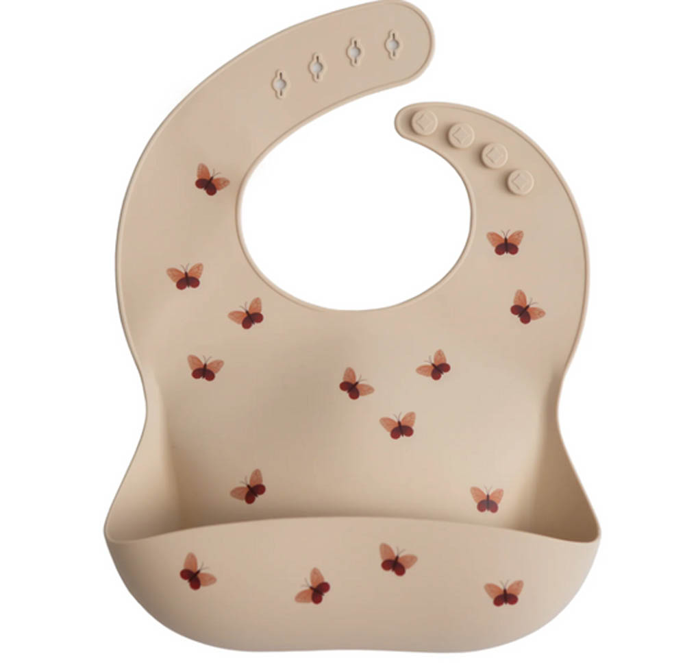 Mushie - Silicone Bib Butterflies