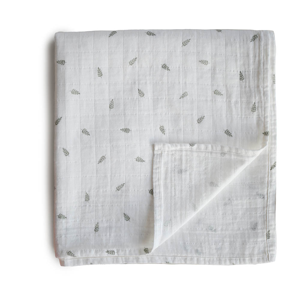 Mushie - Swaddle Leaves