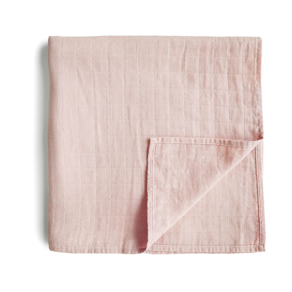 Mushie - Swaddle Rose Vanilla