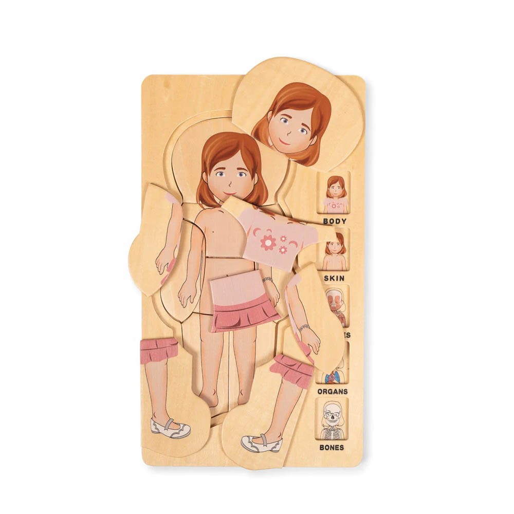MamaMemo My Body Layer Puzzle, Girl_x000D_\