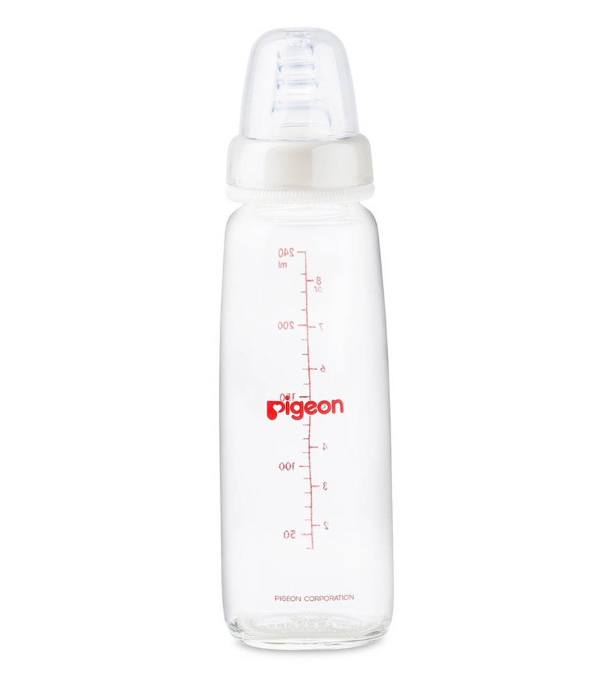 Pigeon - Glass Feeding Bottle K-8 240ml (Transparent Cap)
