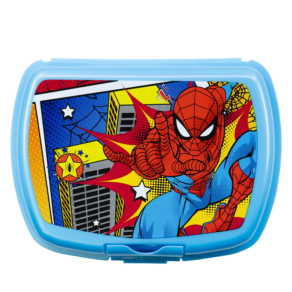 Stor - Urban Spiderman Midnight Lunch Box w/ 1 Compartment - Blue
