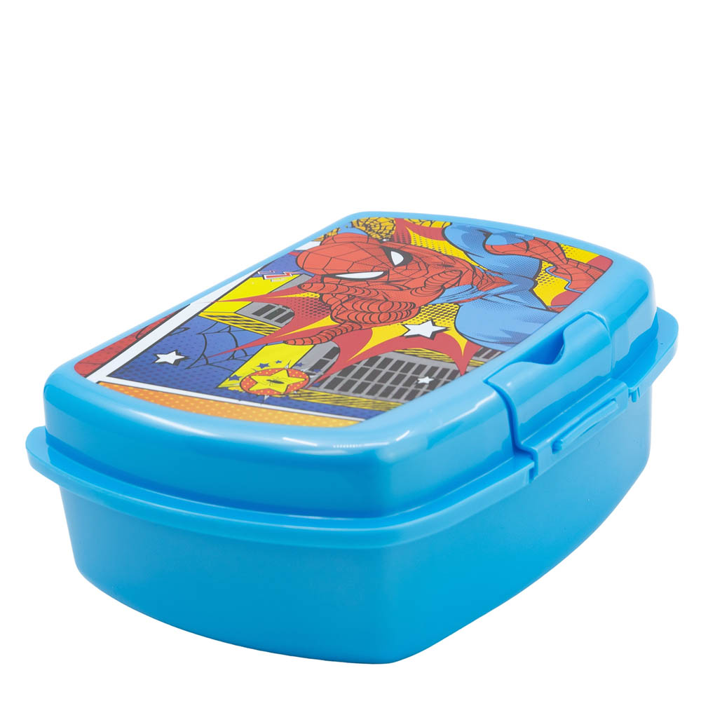 Stor - Urban Spiderman Midnight Lunch Box w/ 1 Compartment - Blue