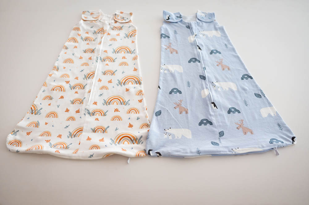 Tickle Tickle - Organic Sleeping Bag -1.0 TOG - Snowfluffs/Llama Value Pack