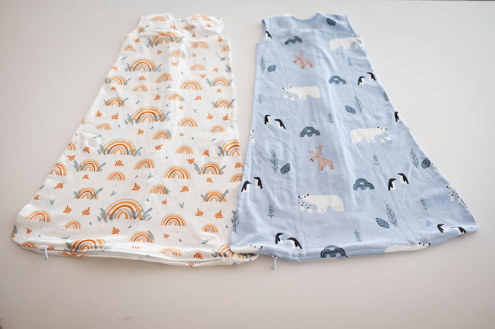 Tickle Tickle - Organic Sleeping Bag -1.0 TOG - Snowfluffs/Llama Value Pack
