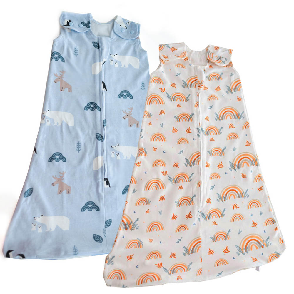 Tickle Tickle - Organic Sleeping Bag -1.0 TOG - Snowfluffs/Llama Value Pack