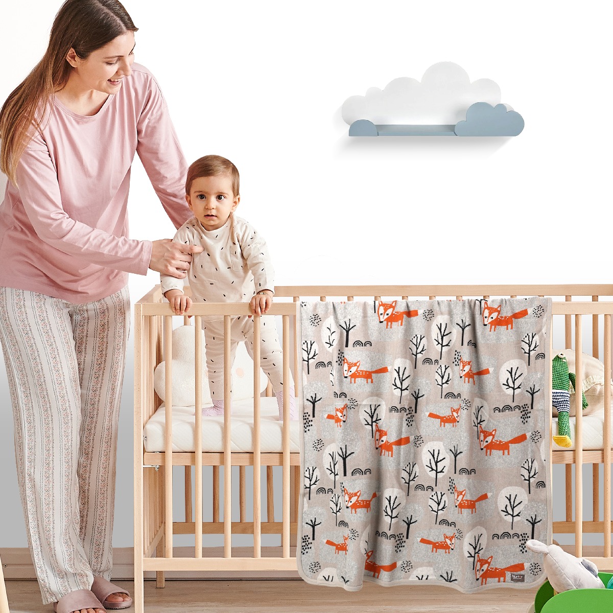 Nurtur - Soft Baby Blankets for Boys & Girls - Fox Blankets