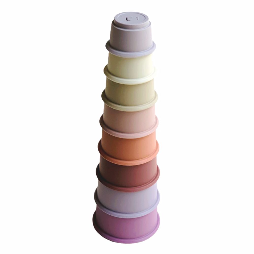 Peanut - Silicone Stacking & Nesting Cups Toy - Sweet - 8 pcs