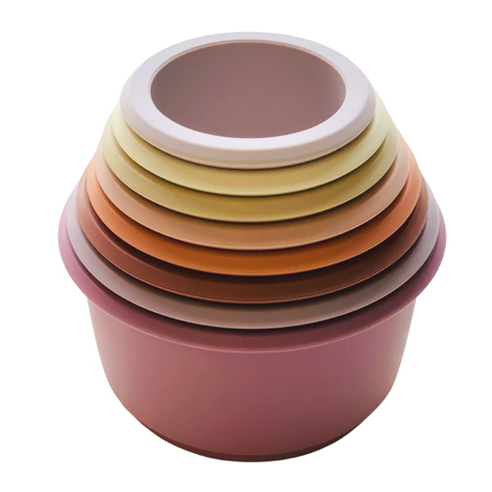 Peanut - Silicone Stacking & Nesting Cups Toy - Sweet - 8 pcs