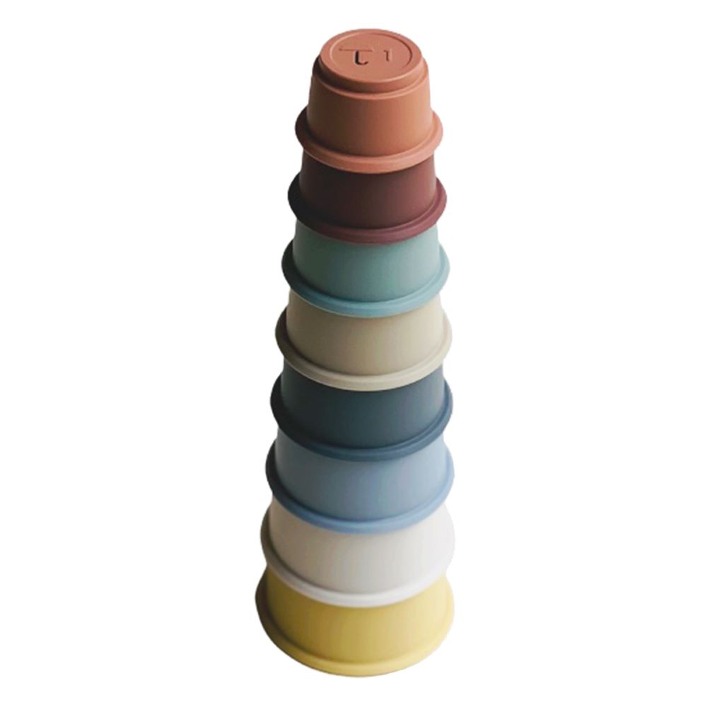 Peanut - Silicone Stacking & Nesting Cups Toy - Playful - 8 pcs