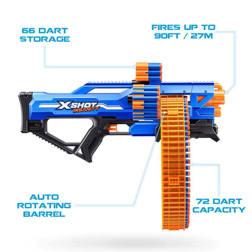 X-Shot - Insanity-Mad Mega Barrel,Open Box