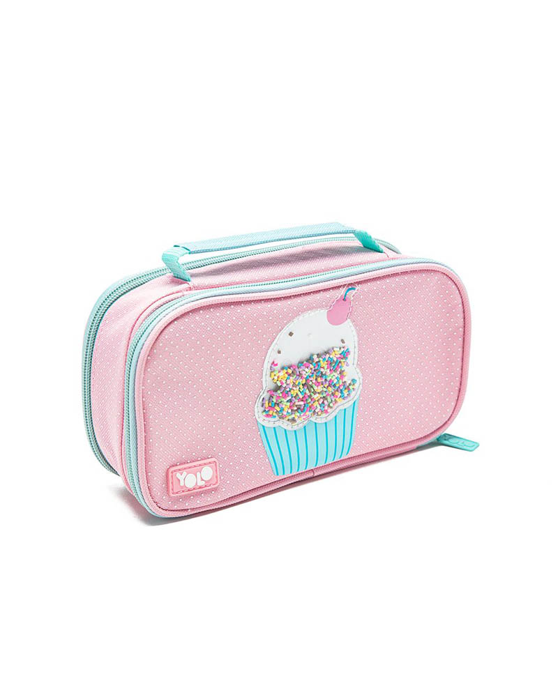 Yolo - Suitcase Pencil Case - Cupcake