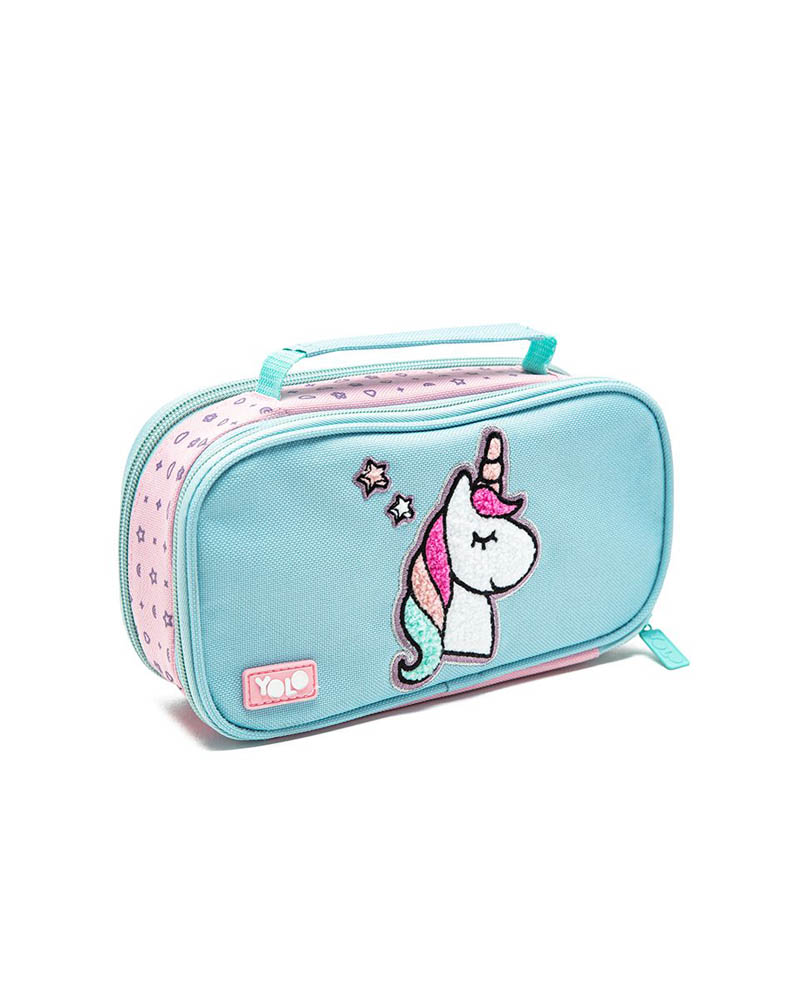 Yolo - Suitcase Pencil Case - Unicorn