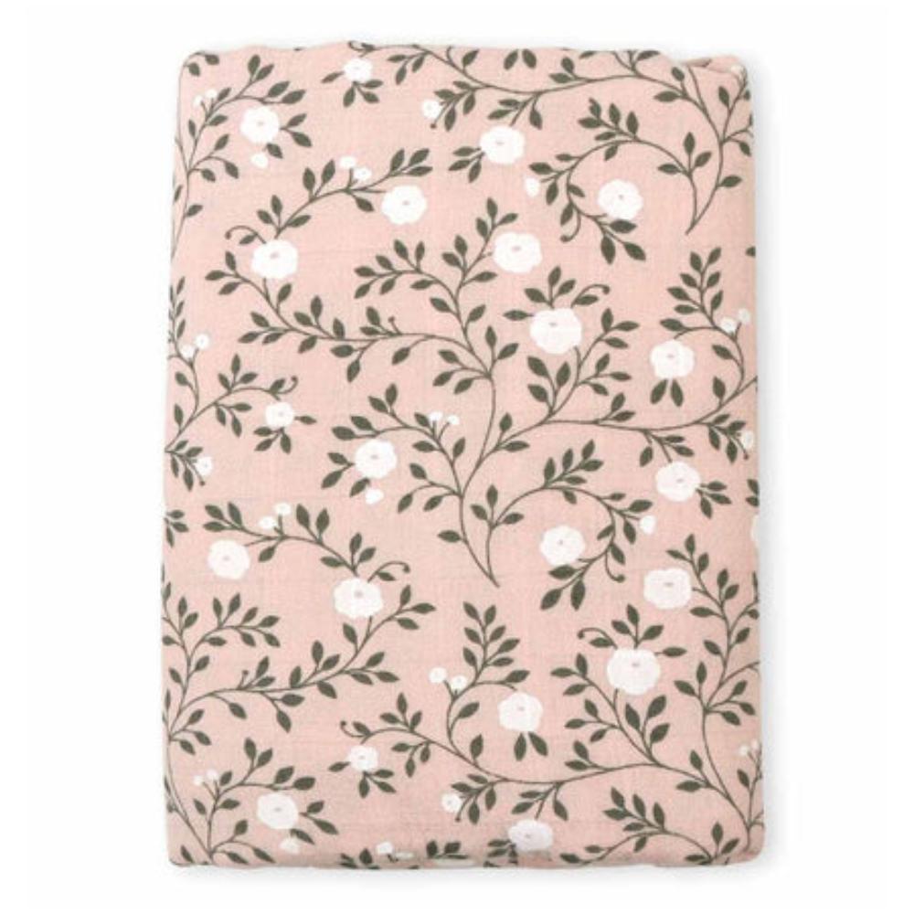 A Little Lovely Company - Muslin Cloth Blossom XL - Dusty Pink