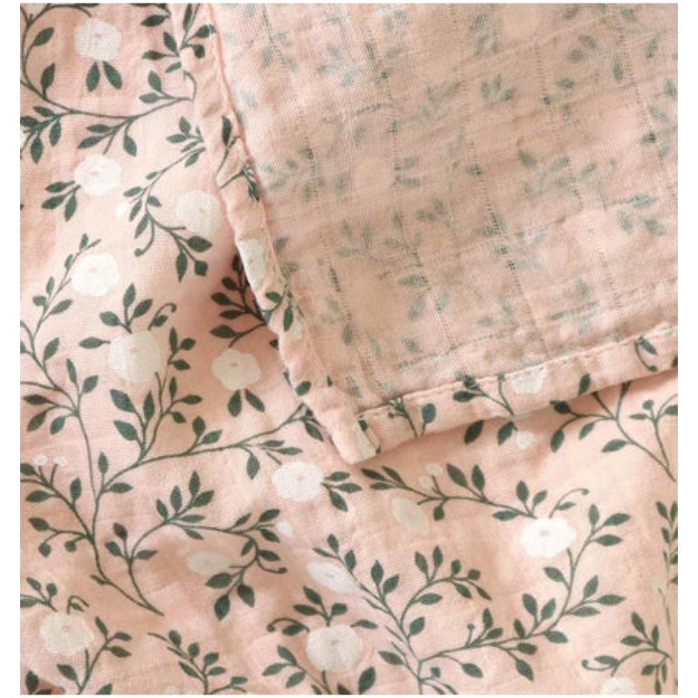 A Little Lovely Company - Muslin Cloth Set of 2 Blossom - Dusty Pink