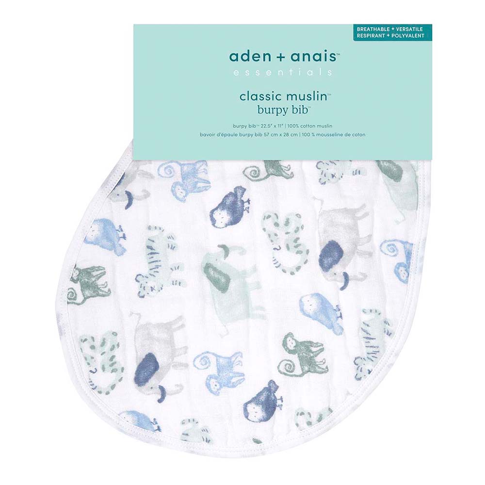 Aden + Anais - Essentials Cotton Baby Burpy Bib - Time To Dream