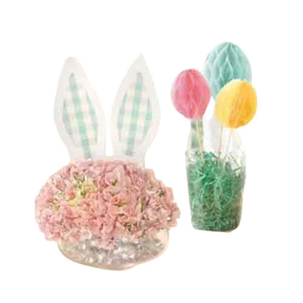 Amscan - Easter Centerpiece Picks Paper And Honeycomb, 5Pcs