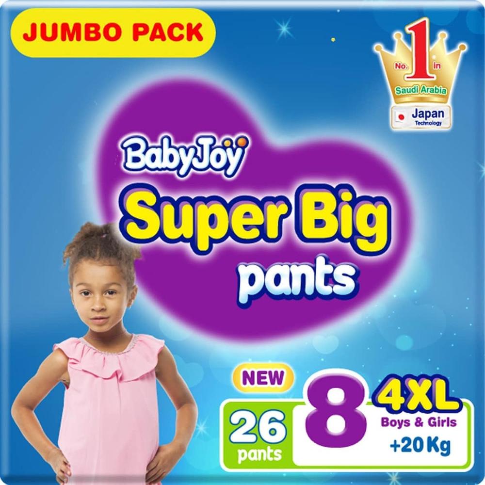 Babyjoy - Mega Culotte Size 8 - 4XL- Super Big Pants 1 X 26 Pack