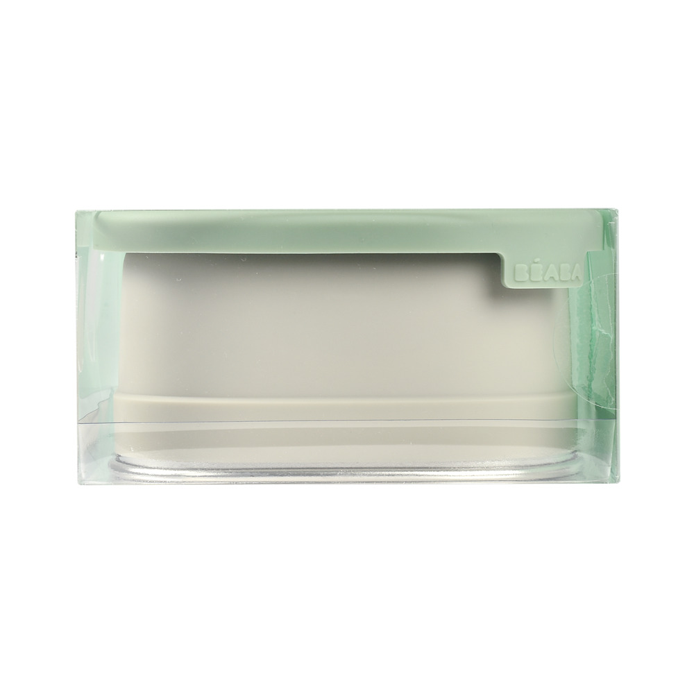 Beaba - Stainless Steel Lunch Box - Velvet Grey Sage Green