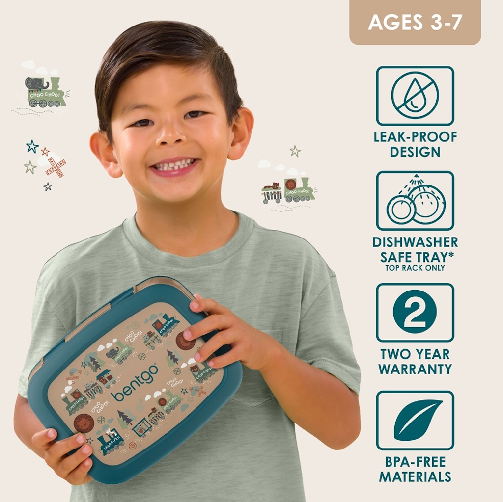 Bentgo - Kids Prints Lunchbox - Trains