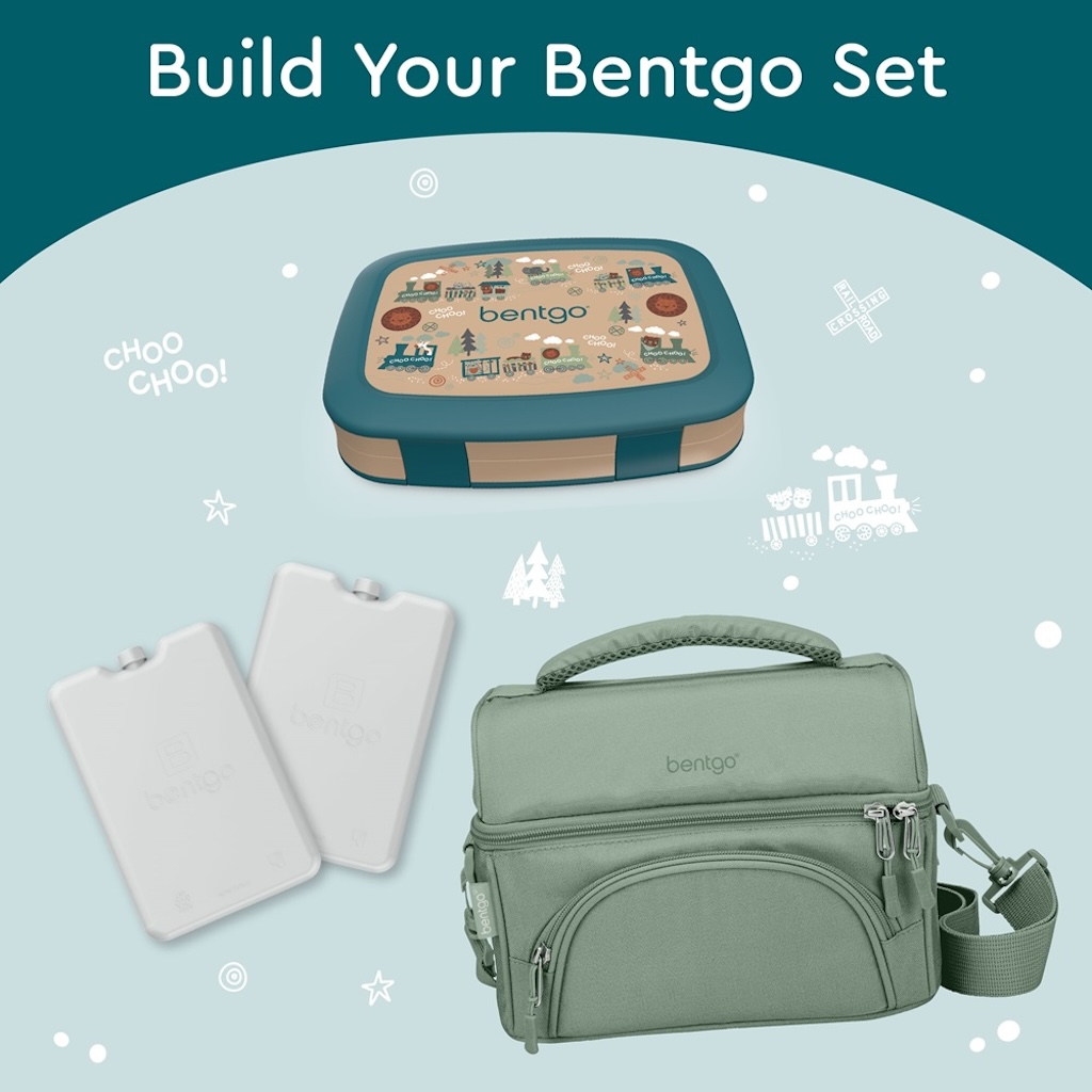 Bentgo - Kids Prints Lunchbox - Trains