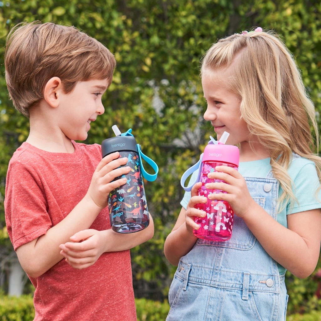 Bentgo - Kinds Water Bottle 450 ml - Rainbow & Butterflies