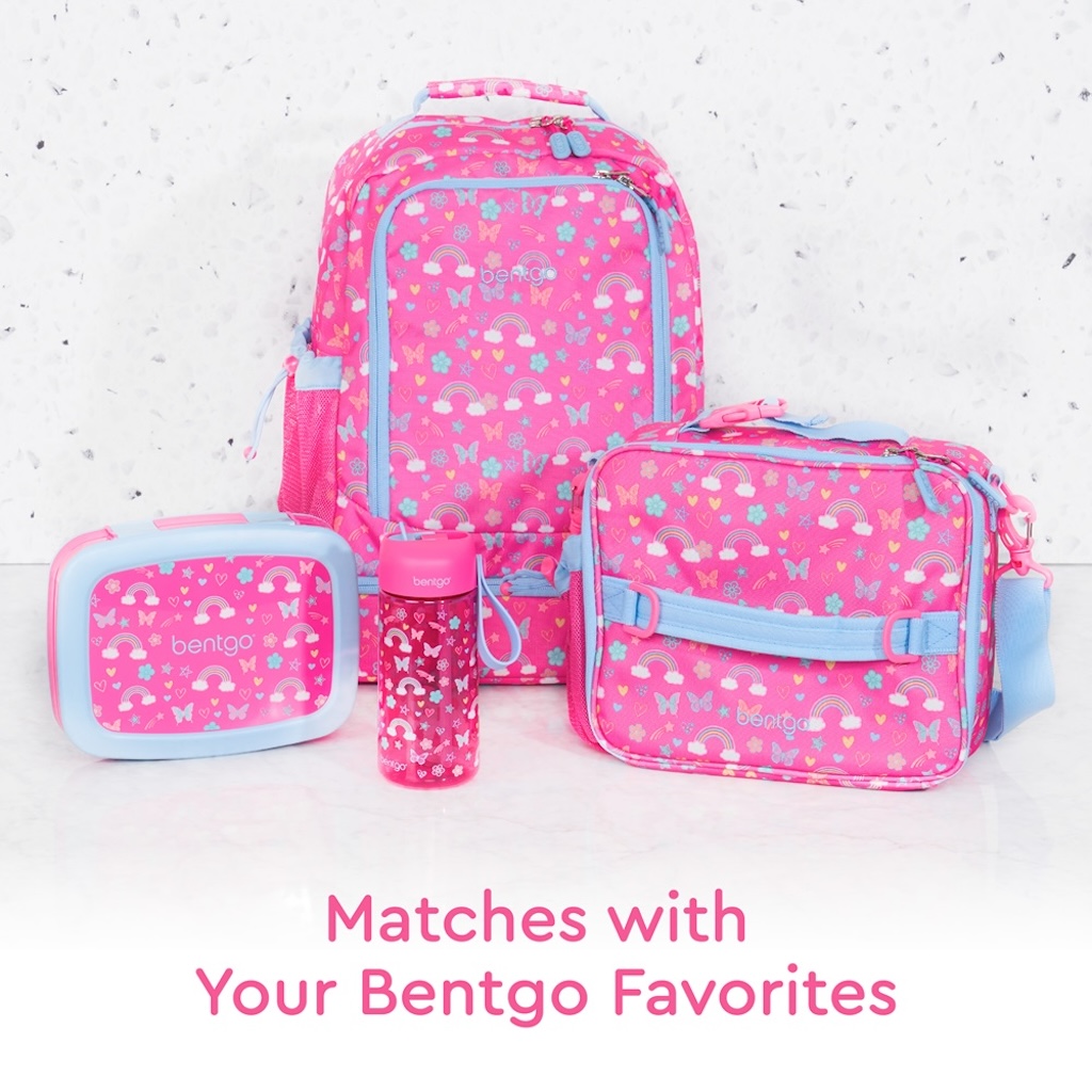 Bentgo - Kinds Water Bottle 450 ml - Rainbow & Butterflies