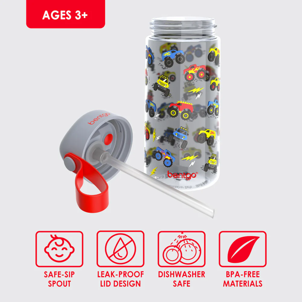 Bentgo - Kinds Water Bottle 450 ml - Trucks